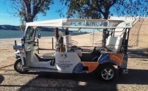 tuk tuk decorated for conde naste brand activation