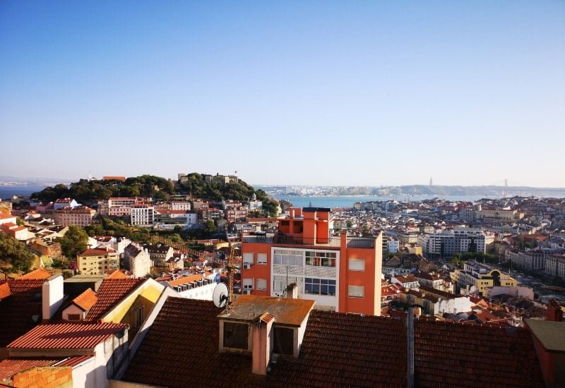 View from Senhora de Monte Viewpoint over Lisbon