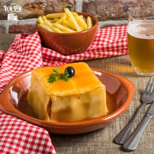 traditional portuguese dish francesinha