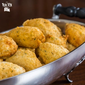 traditional portuguese food pasteis de bacalhau